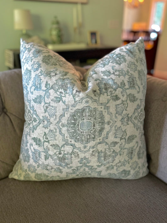 Ezra Seaglass 24x24" Throw Pillow