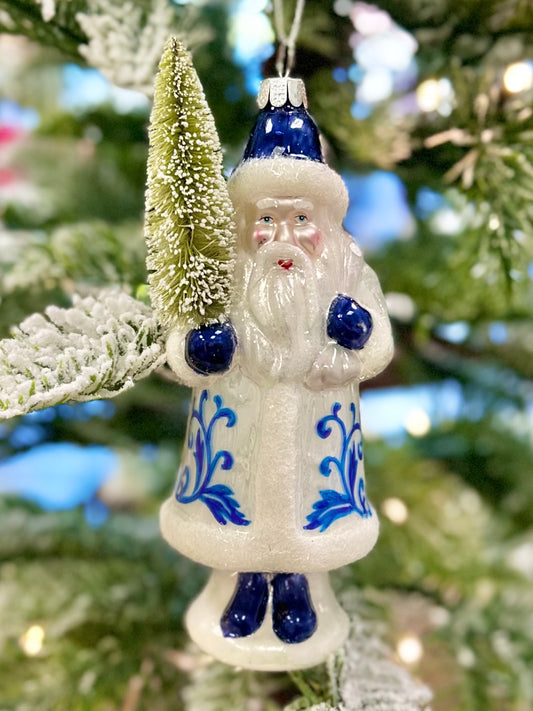 5.5" Santa w/ Tree Ornament