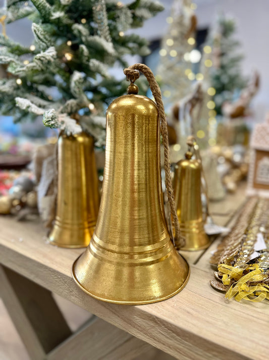 Carillon Antique Gold Metal 12" Bell