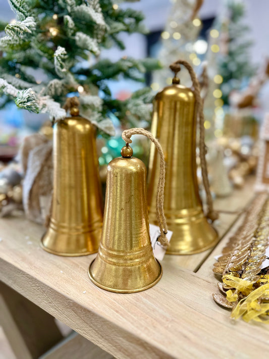 Carillon Antique Gold Metal 8" Bell