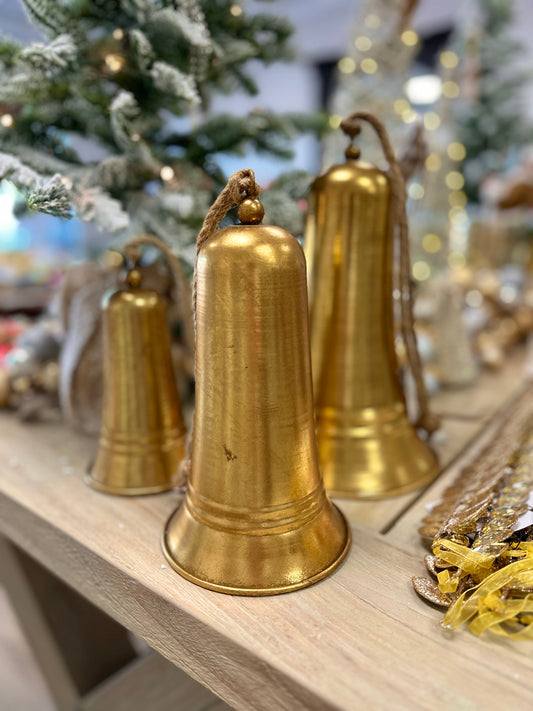 Carillon Antique Gold Metal 10" Bell