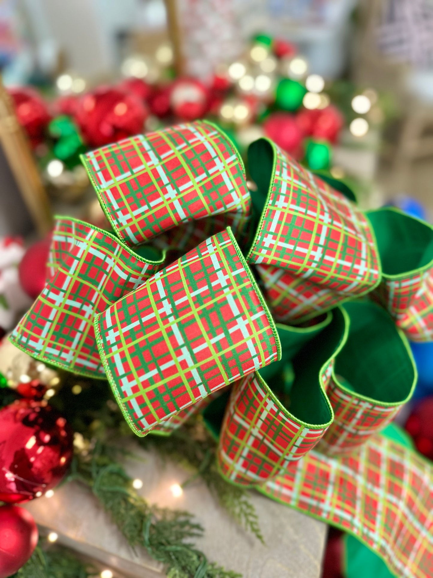 12 Days of Christmas Plaid Ribbon