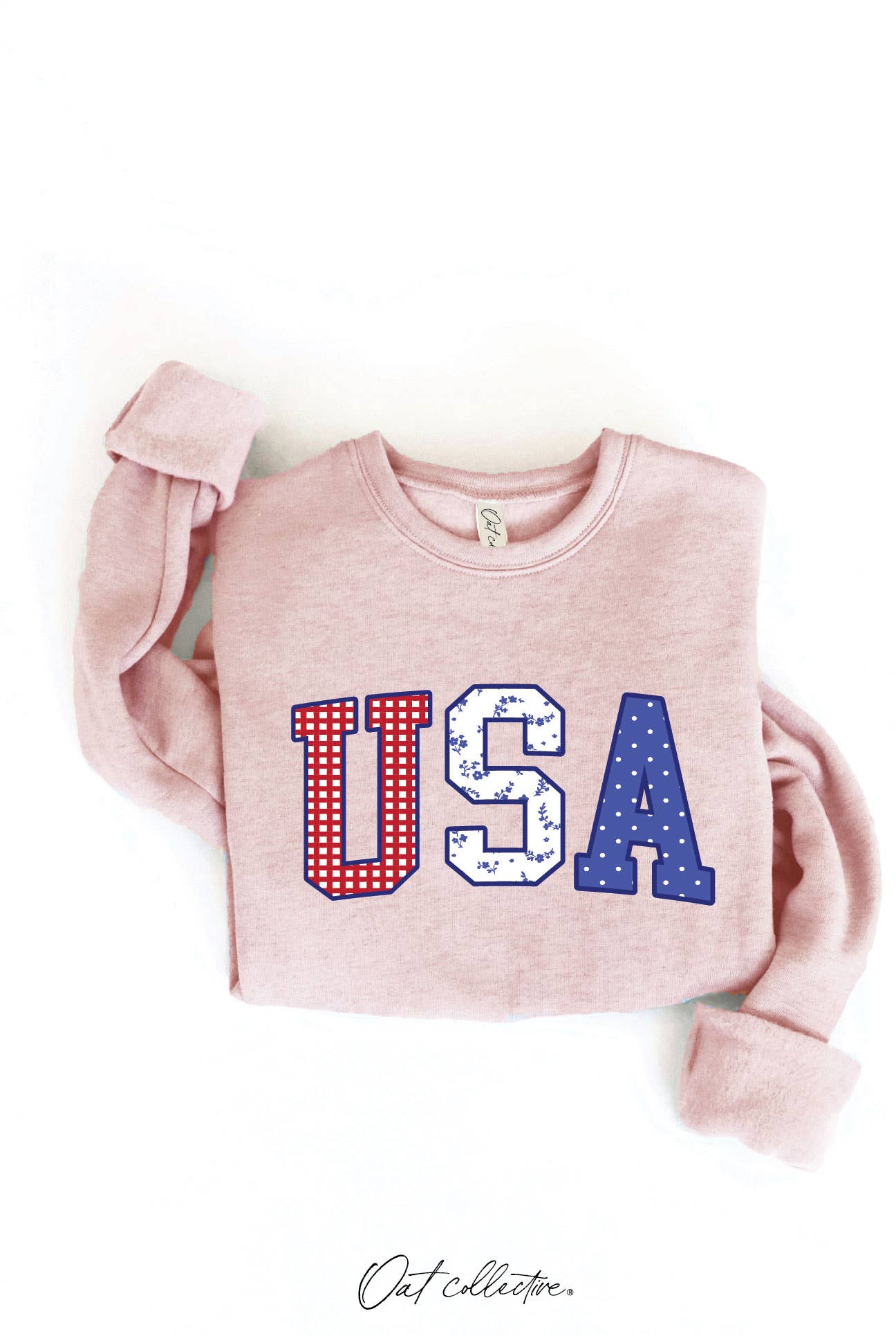 USA WITH PATTERN Graphic Sweatshirt