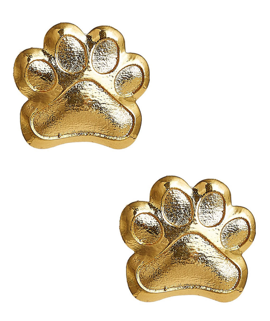 Lisi Lerch Paw Print Stud Earring - Gold