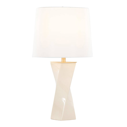 Curvo Square 27" Ceramic Table Lamp