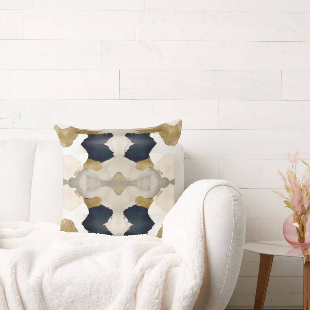 Aiya Decorative Abstract Modern Art Throw Pillow: 24x24 / Wihout Insert