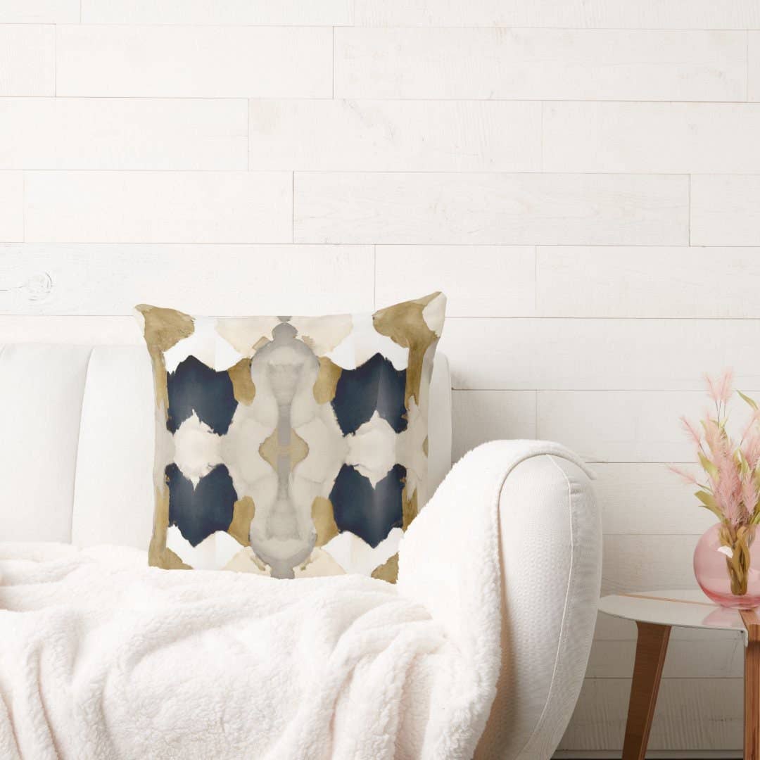 Aiya Decorative Abstract Modern Art Throw Pillow: 24x24 / Wihout Insert