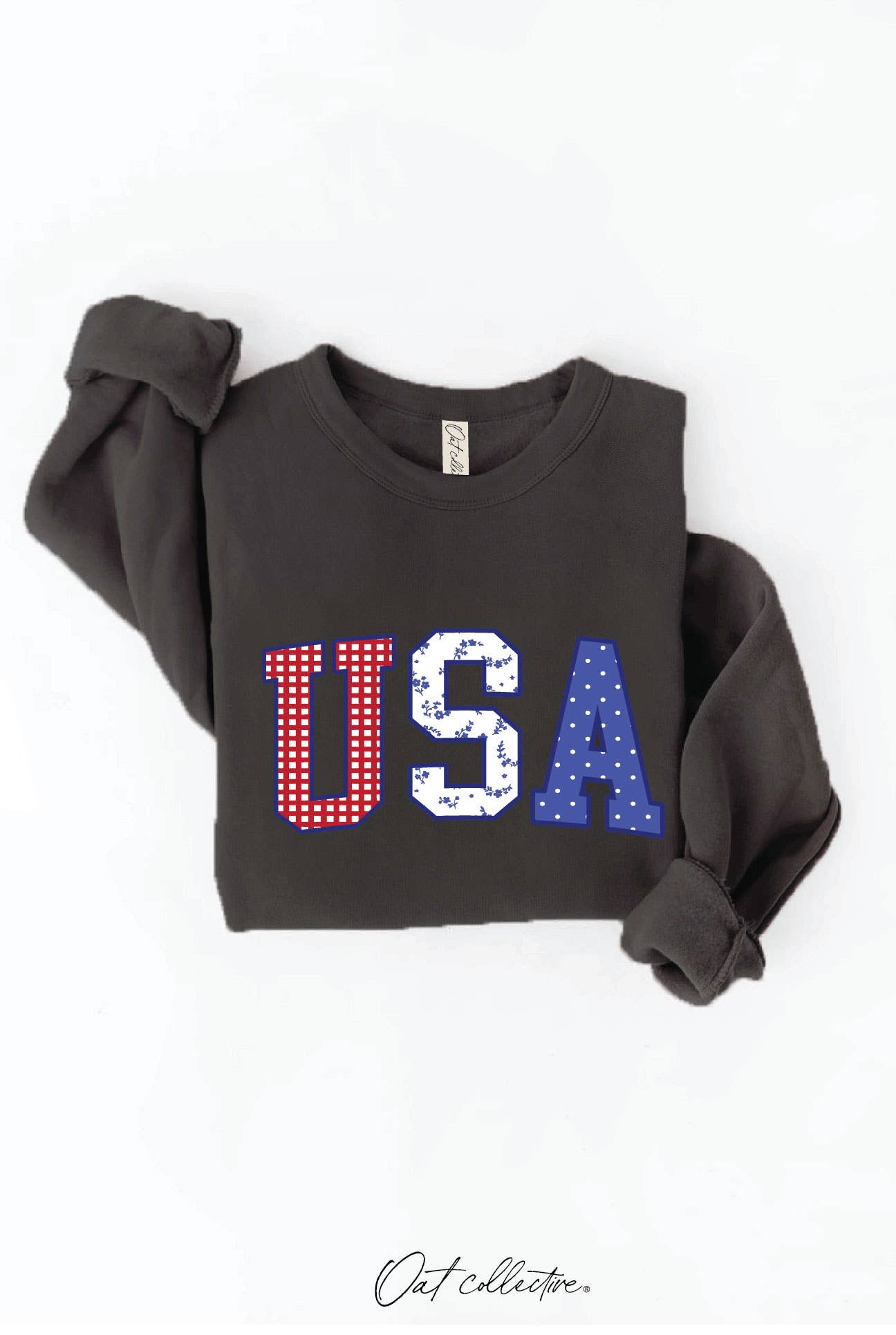 USA WITH PATTERN Graphic Sweatshirt
