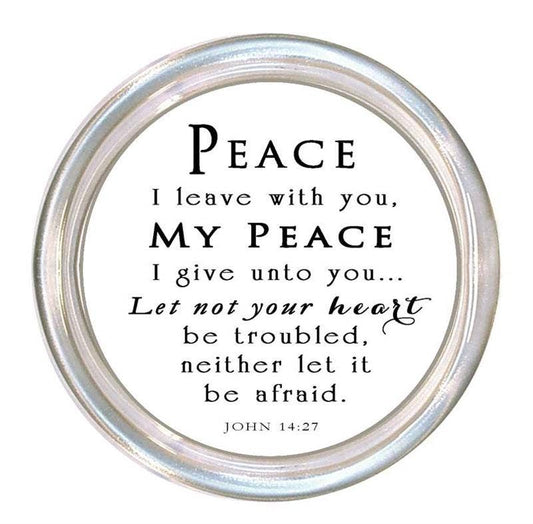 C8689- Peace I leave with you Coaster