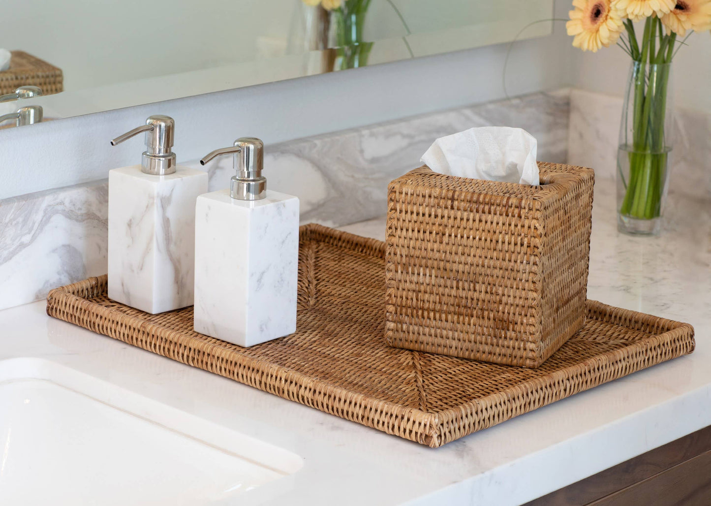 Artifacts Rattan™ Rectangular Flat Tray