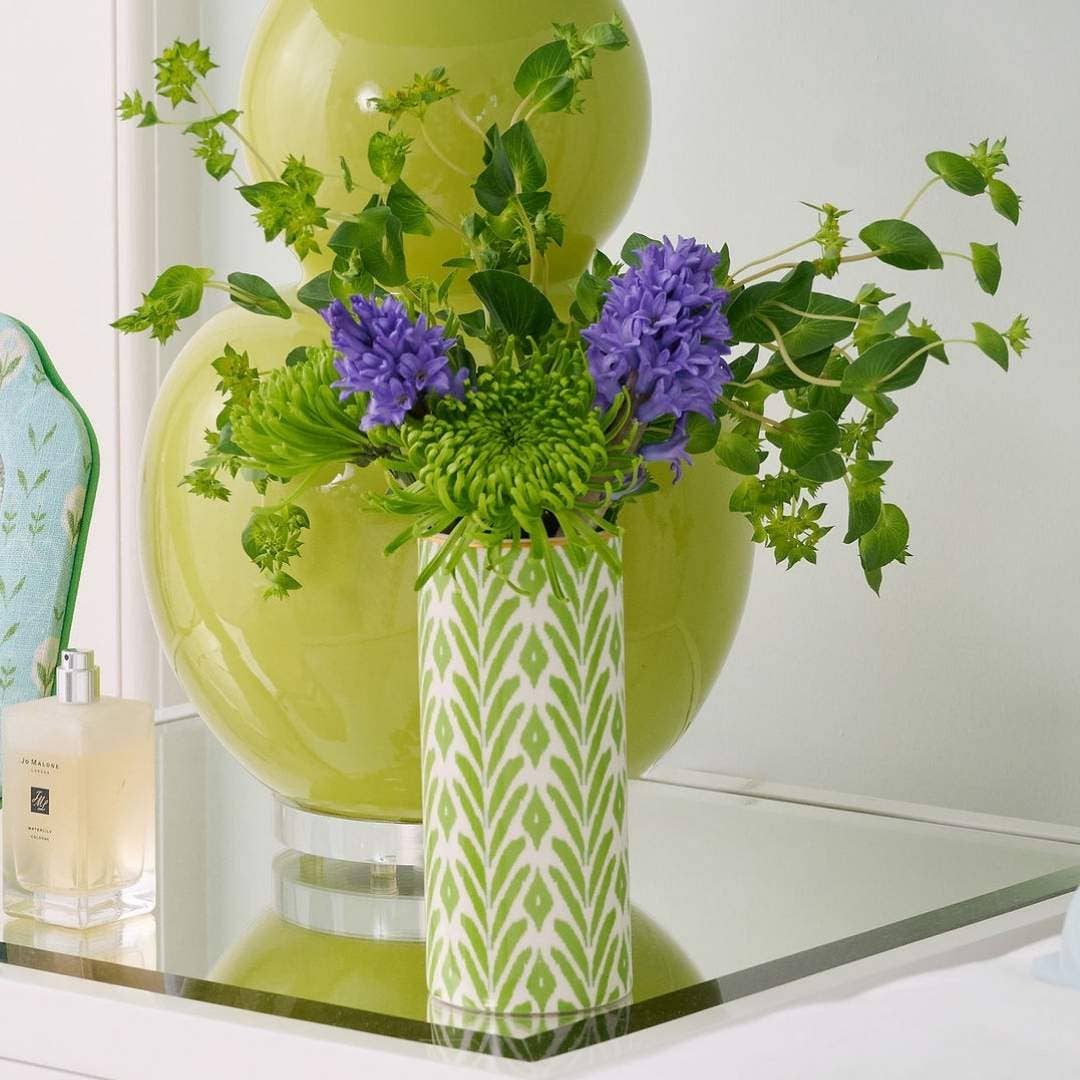 Petite Frond Green Vase