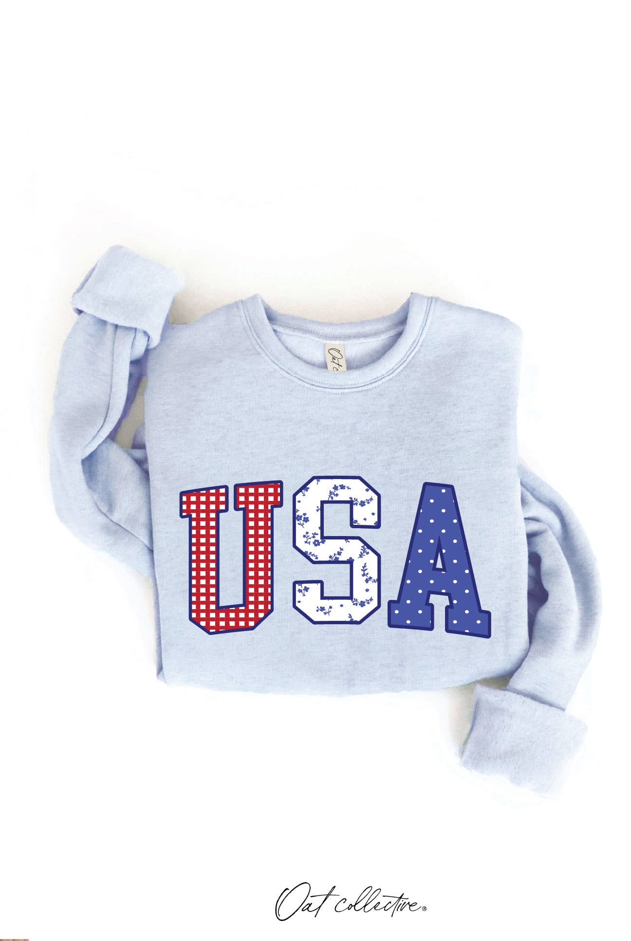 USA WITH PATTERN Graphic Sweatshirt