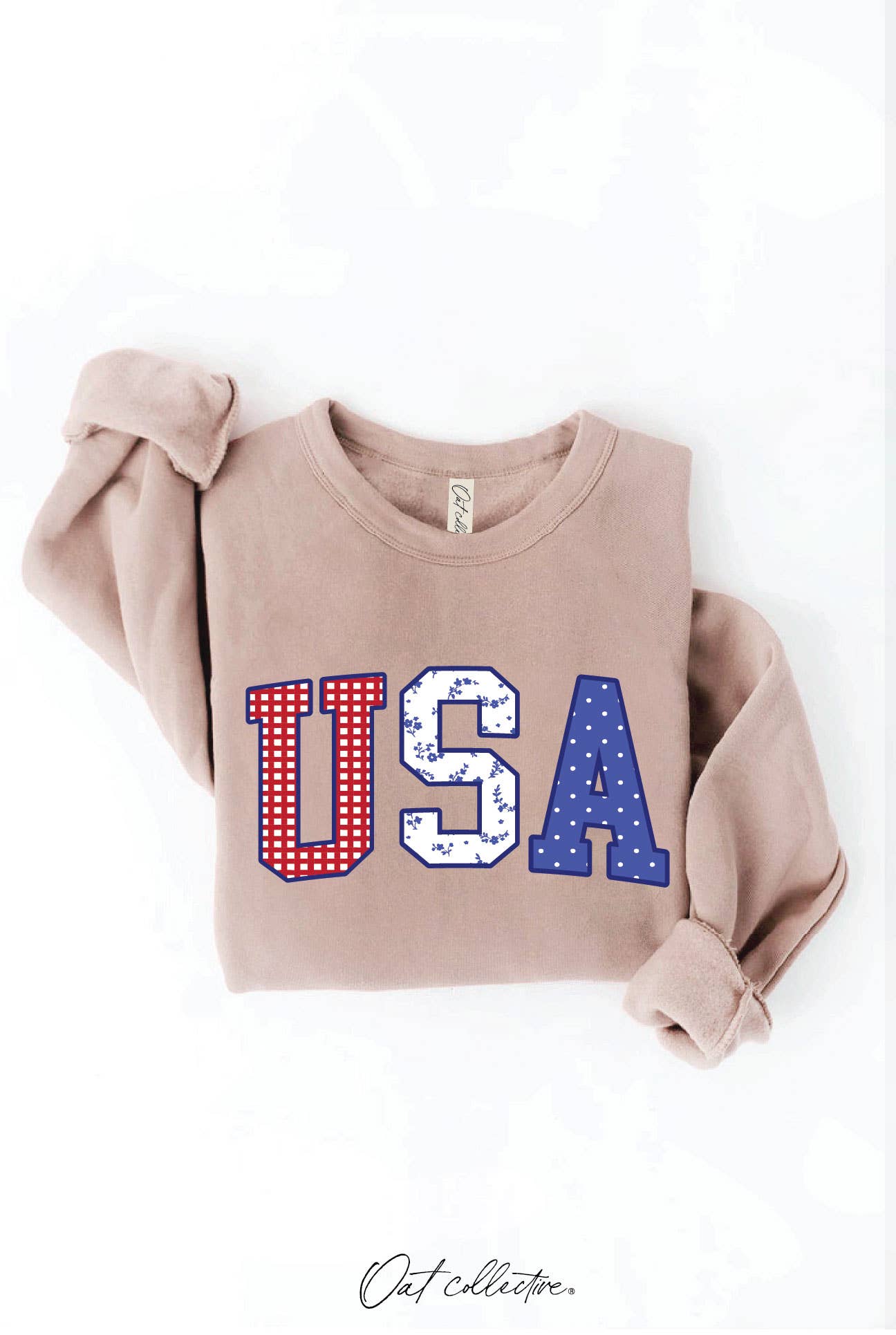 USA WITH PATTERN Graphic Sweatshirt