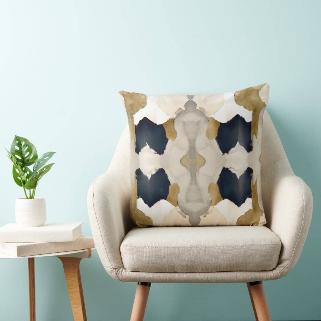 Aiya Decorative Abstract Modern Art Throw Pillow: 24x24 / Wihout Insert