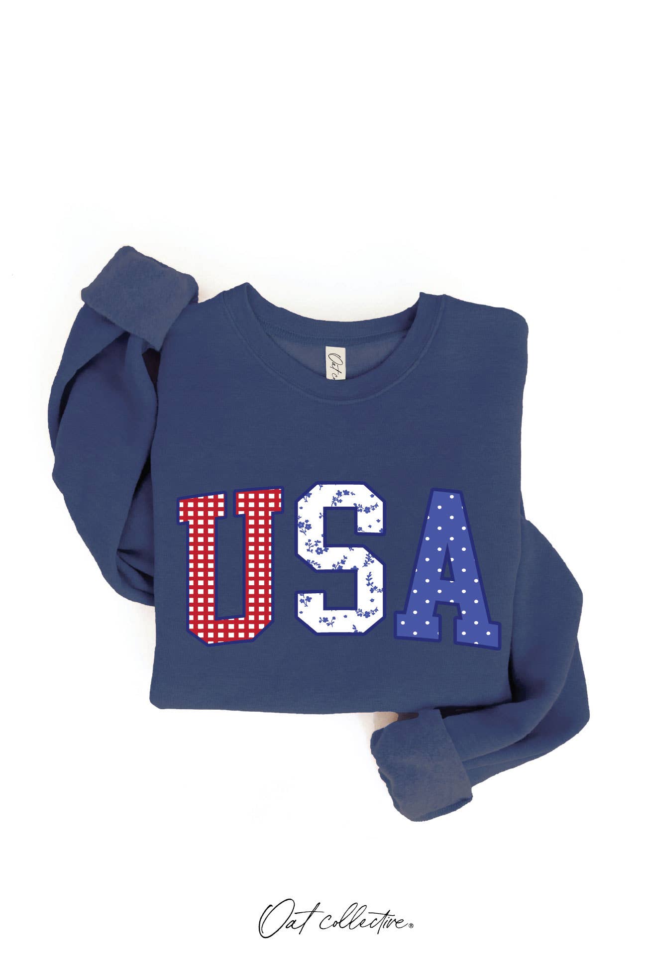 USA WITH PATTERN Graphic Sweatshirt