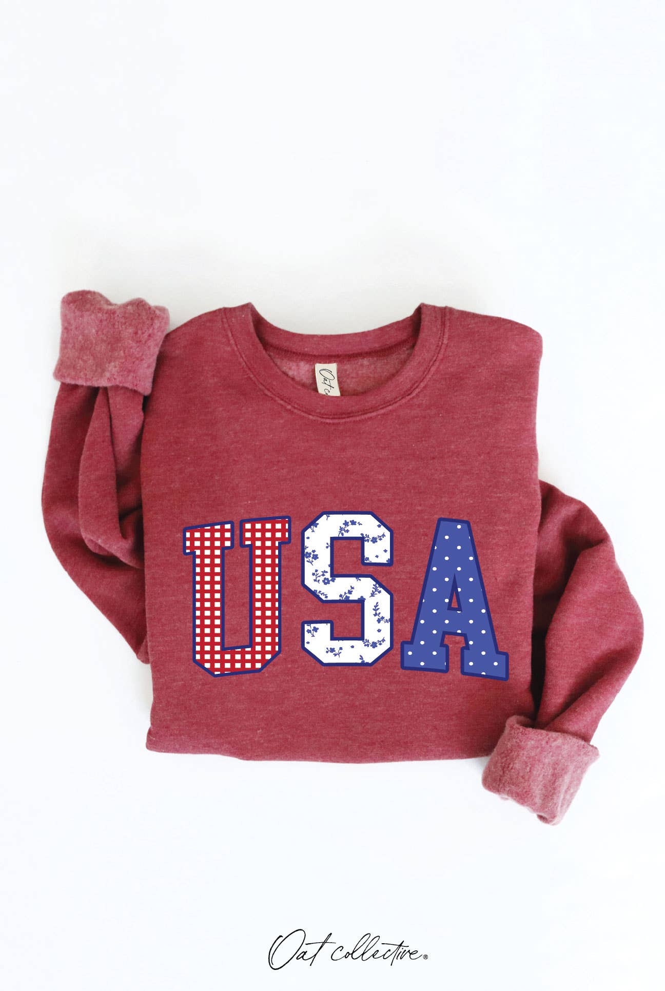 USA WITH PATTERN Graphic Sweatshirt