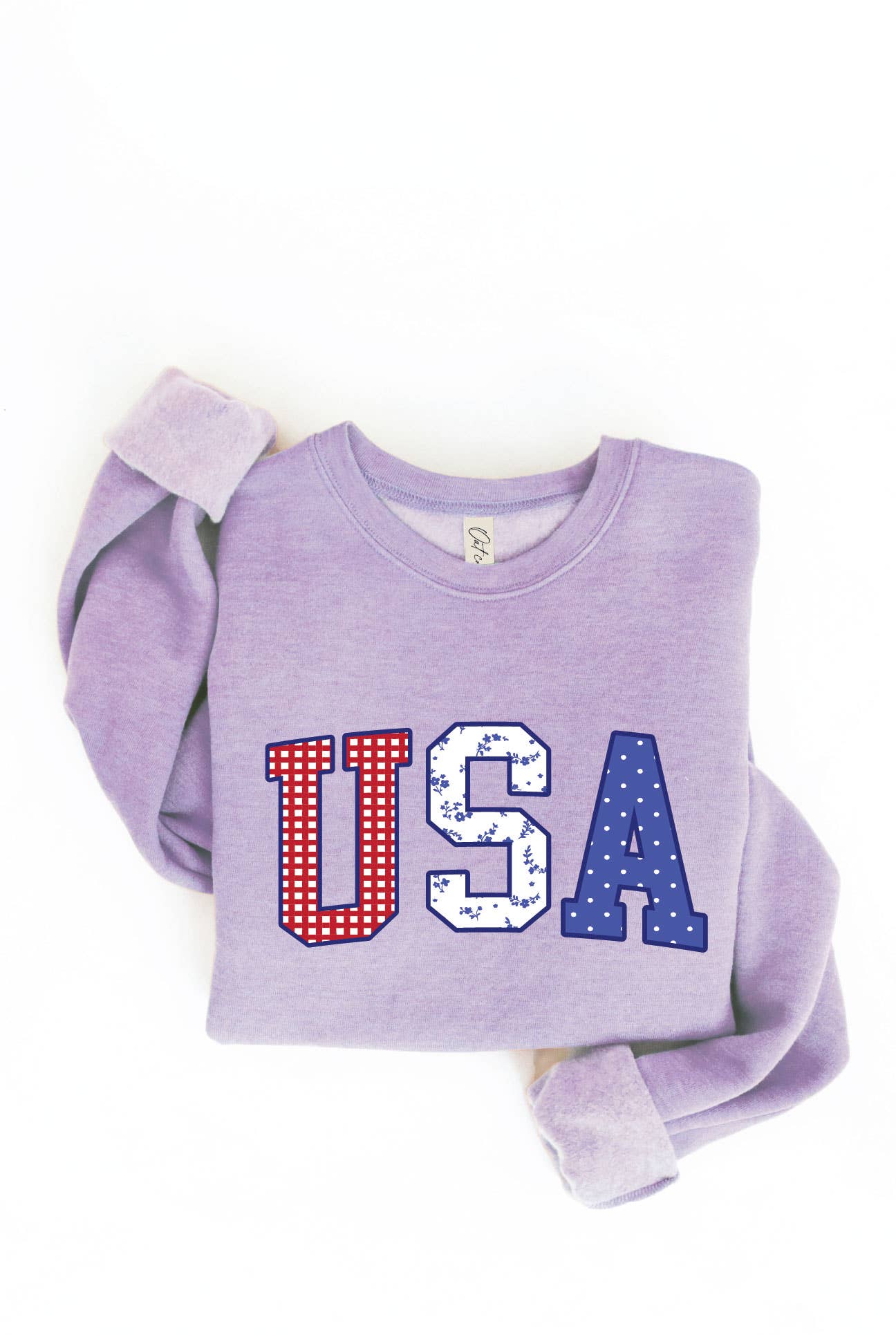 USA WITH PATTERN Graphic Sweatshirt