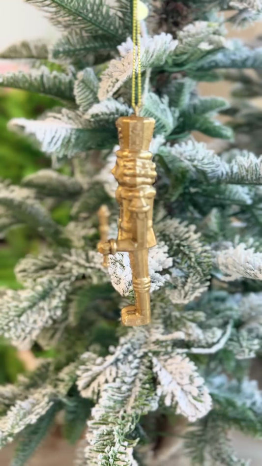 Gold Nutcracker Ornament